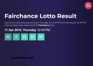 Babaijebu Diamond Result