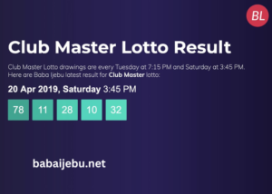 Babaijebu Clubmaster Result